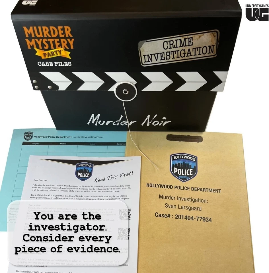 Murder Mystery Case File Party Game Murder Noir - Image 4 of 4