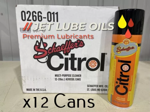 Schaeffer's Citrol Citrus Degreaser 266 12 Cans