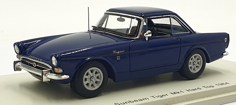 Spark Model 1/43 Scale Resin S4057 - 1964 Sunbeam Tiger Mk1 Hard Top - Blue