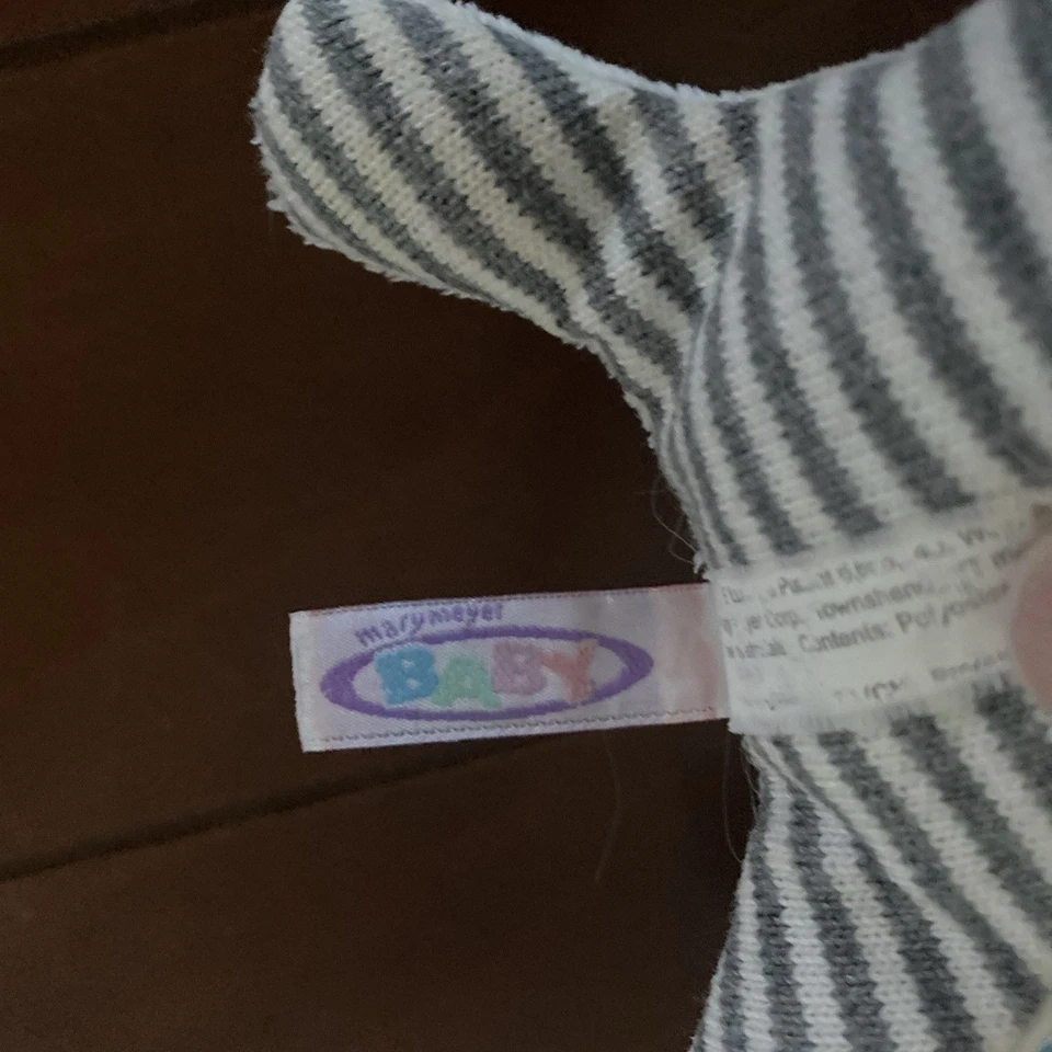 Mary Meyer WubbaNub Lote de 2 Chupetes Azul Dinosaurio Blanco Elefante Binky lovey Foto 4 de 4