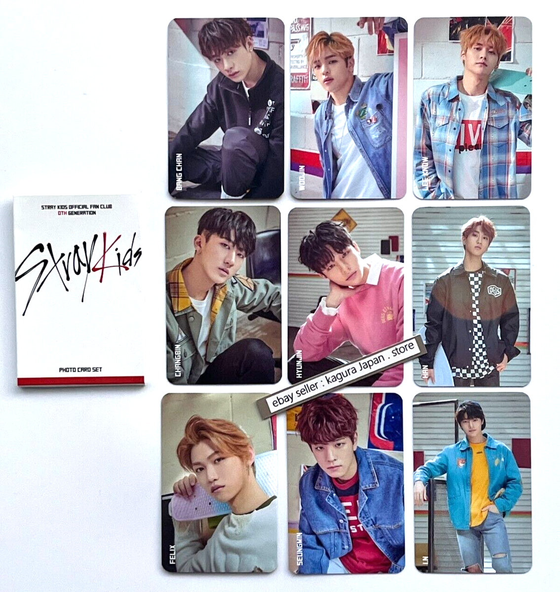 Stray Kids 0th Generation Fanclub FC Official Photocard ×9 Full