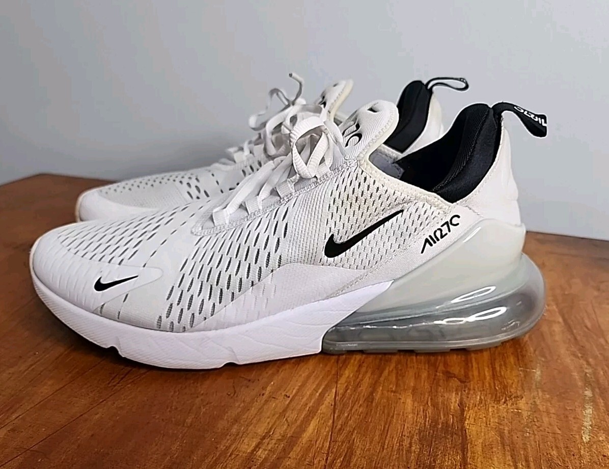 Nike Air Max 270 Men’s Running Shoes White/Black (AH8… - Gem