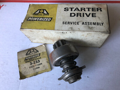 vintage NOS AMERICAN PARTS 3-233 rebuilt starter drive