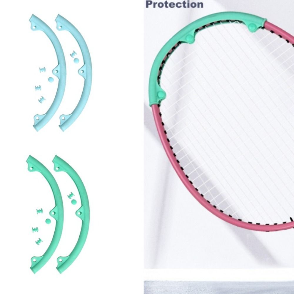 2pcs Antibreak Badminton Racket Head Cover Racket Head Protector