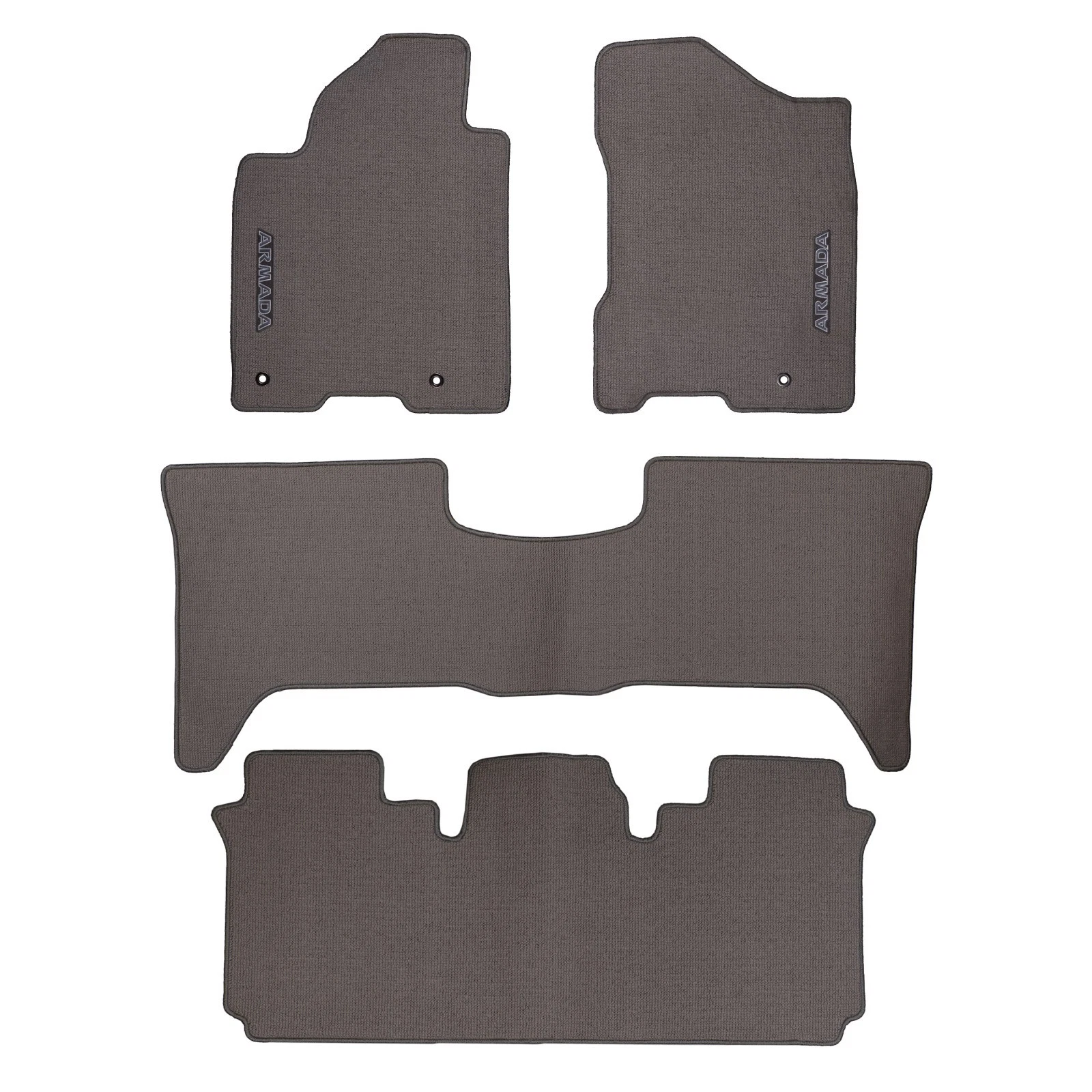 2009 2010 2011 Nissan Armada FLOOR MATS Carpet WITHOUT Console W-Stone OEM NEW