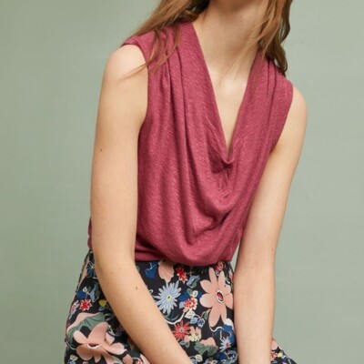 Anthropologie Akemi + Kin Tibby  Cowl Neck Tank