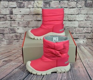 kids pink snow boots
