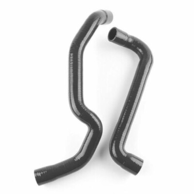For BMW E30 M3 2.3L MT 1988 1989 1990 1991 Silicone Coolant Radiator Hose -BLACK