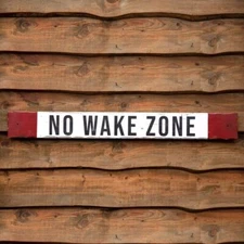 Colonial Tin Works 510578 No Wake Zone Sign, 48-inch Width,Plaques & Signs