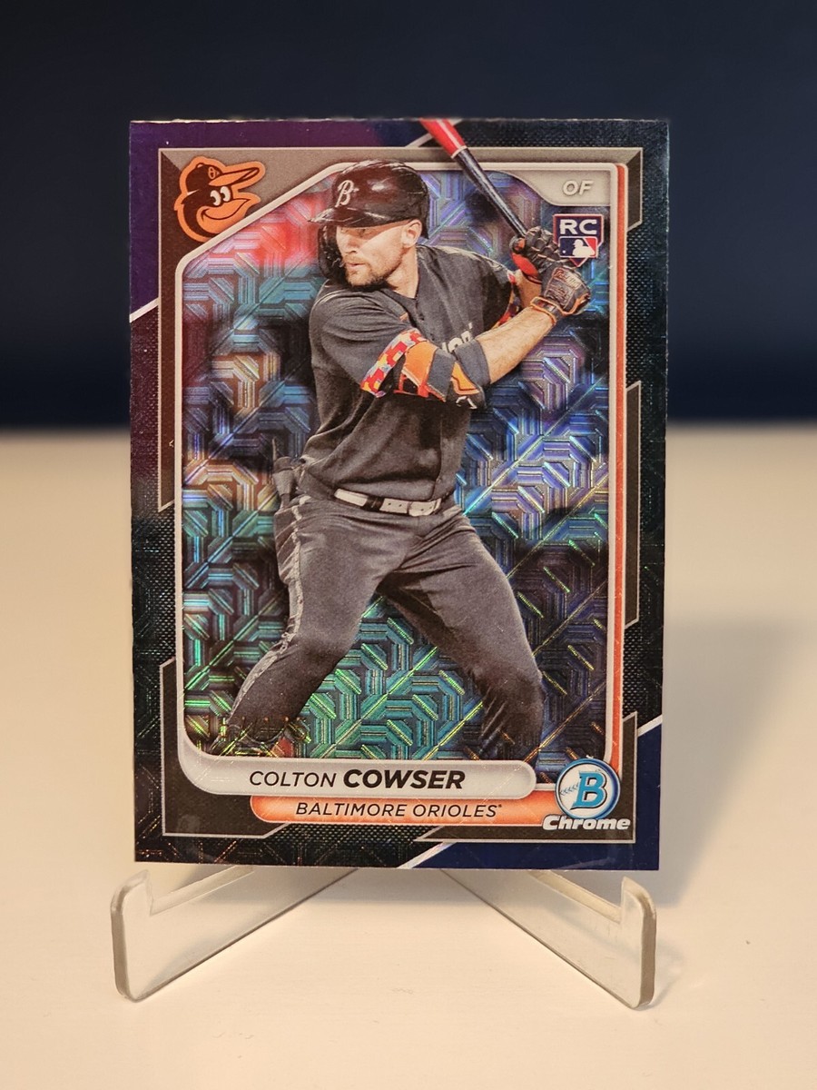 2024 Bowman - Chrome Navy Mojo Refractor #31 Colton Cowser 157/175