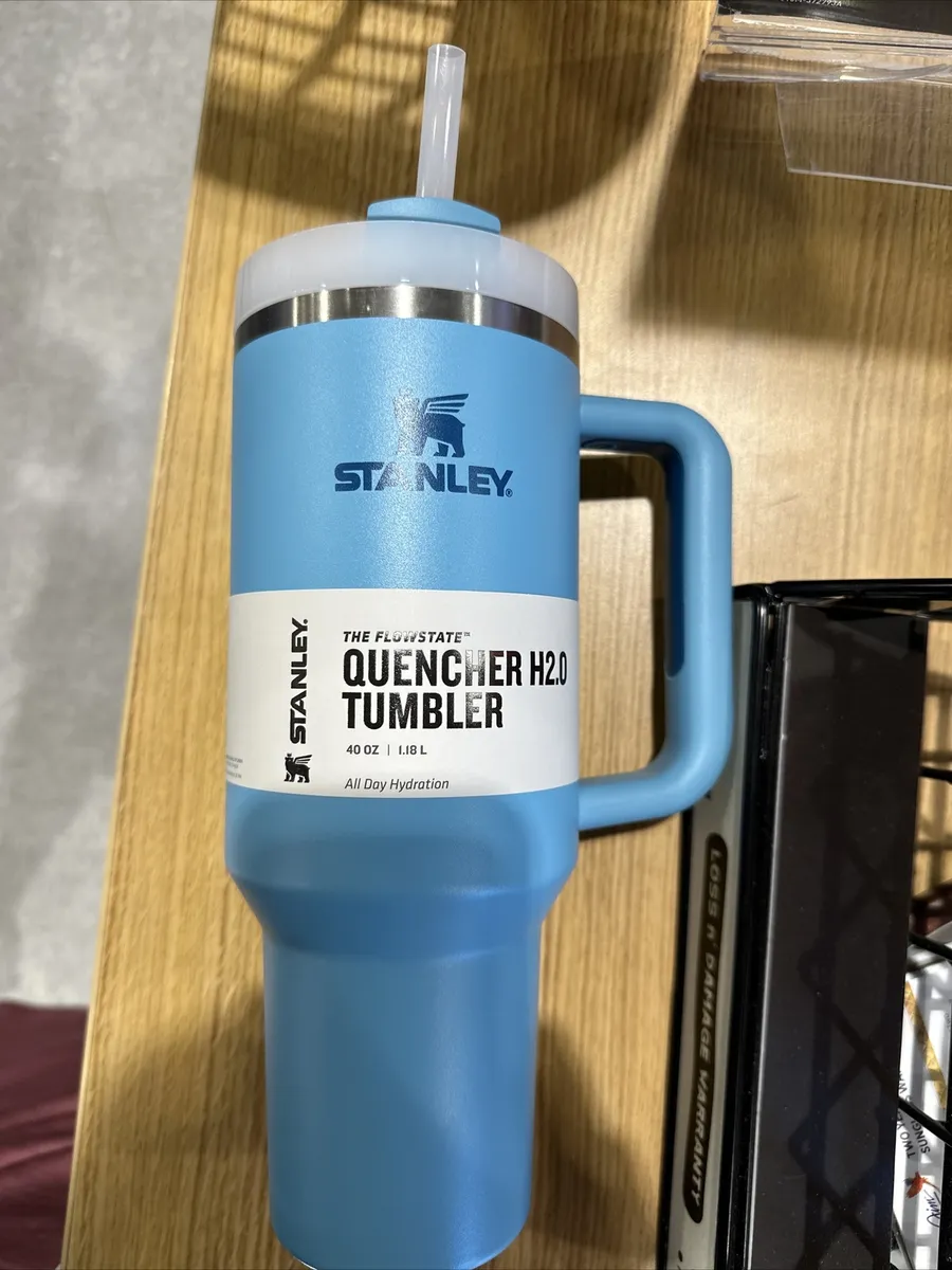 Stanley 40 oz Tumbler Handle Straw 🔥 Steel Flowstate Quencher H2
