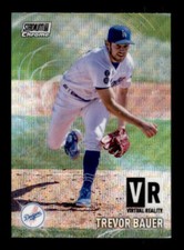 2021 Stadium Club Chrome Virtual Reality Wave Refractor #VR-17 Trevor Bauer SP