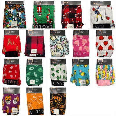 NWT AMERICAN EAGLE Stretch Boxer XS-S-M-L-XL Christmas Halloween Valentine #24