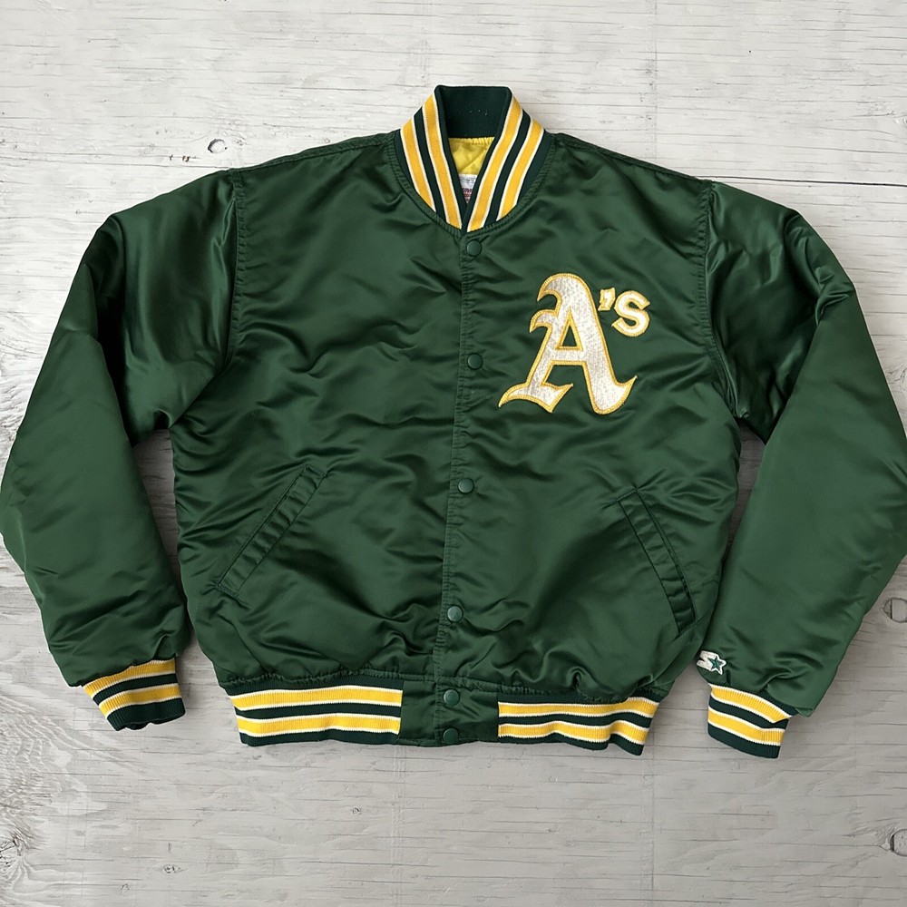 Vintage Oakland A’s Diamond Collection Starter Satin Jacket Adult Size Large