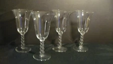 Imperial Glass Candlewick 7 3/8" Water Goblets - 4