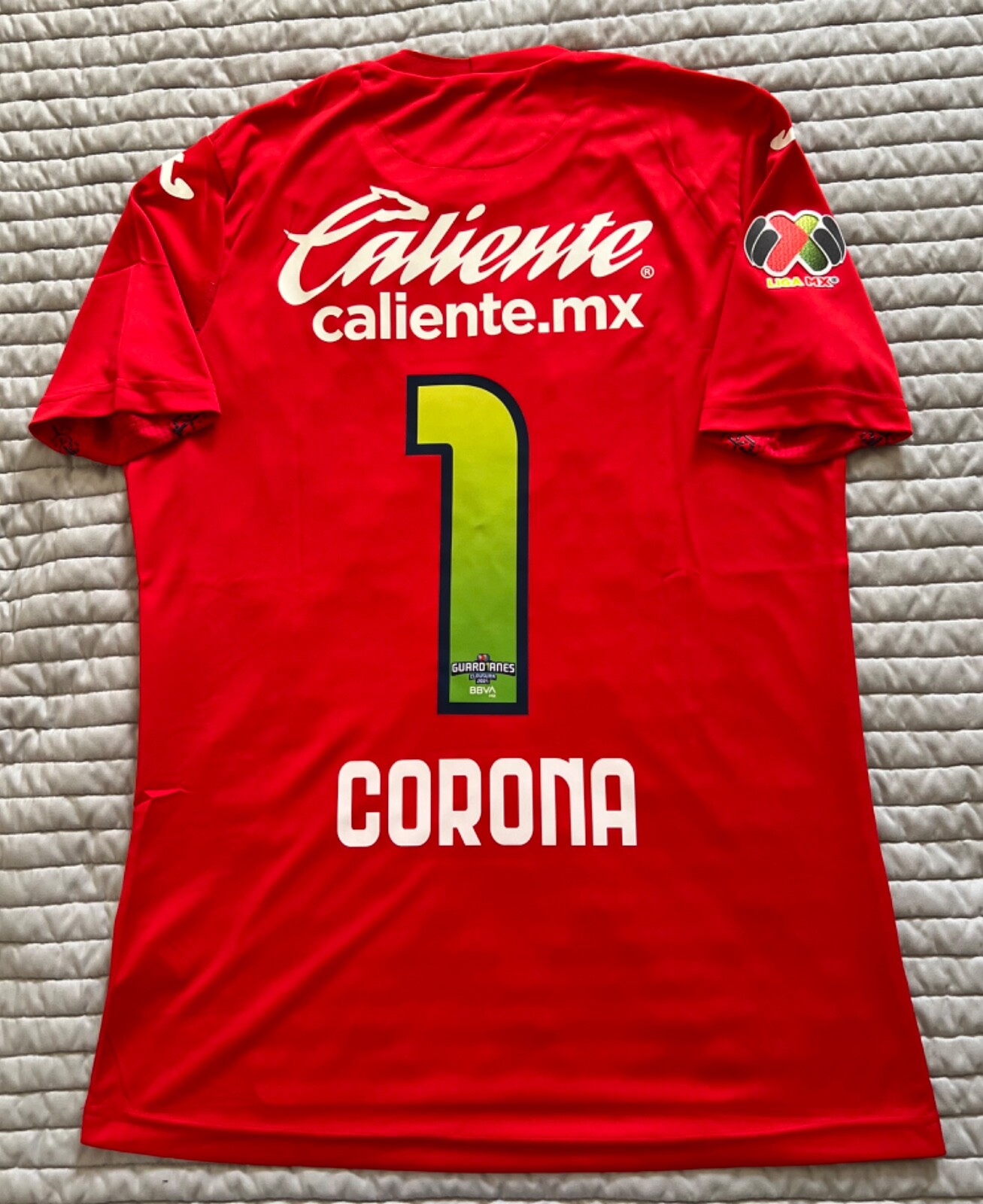 Camiseta Auténtica Cruz Azul Joma 20/21 RED PORTERO FINAL VS SANTOS CORONA (1)