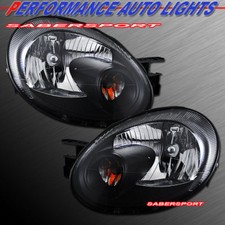 Set Of Pair Oe Style Black Housing Headlights For 2003-2005 Dodge Neon Set Of Pair Oe Style Black Housing Headlights For 2003-2005 Dodge Neon