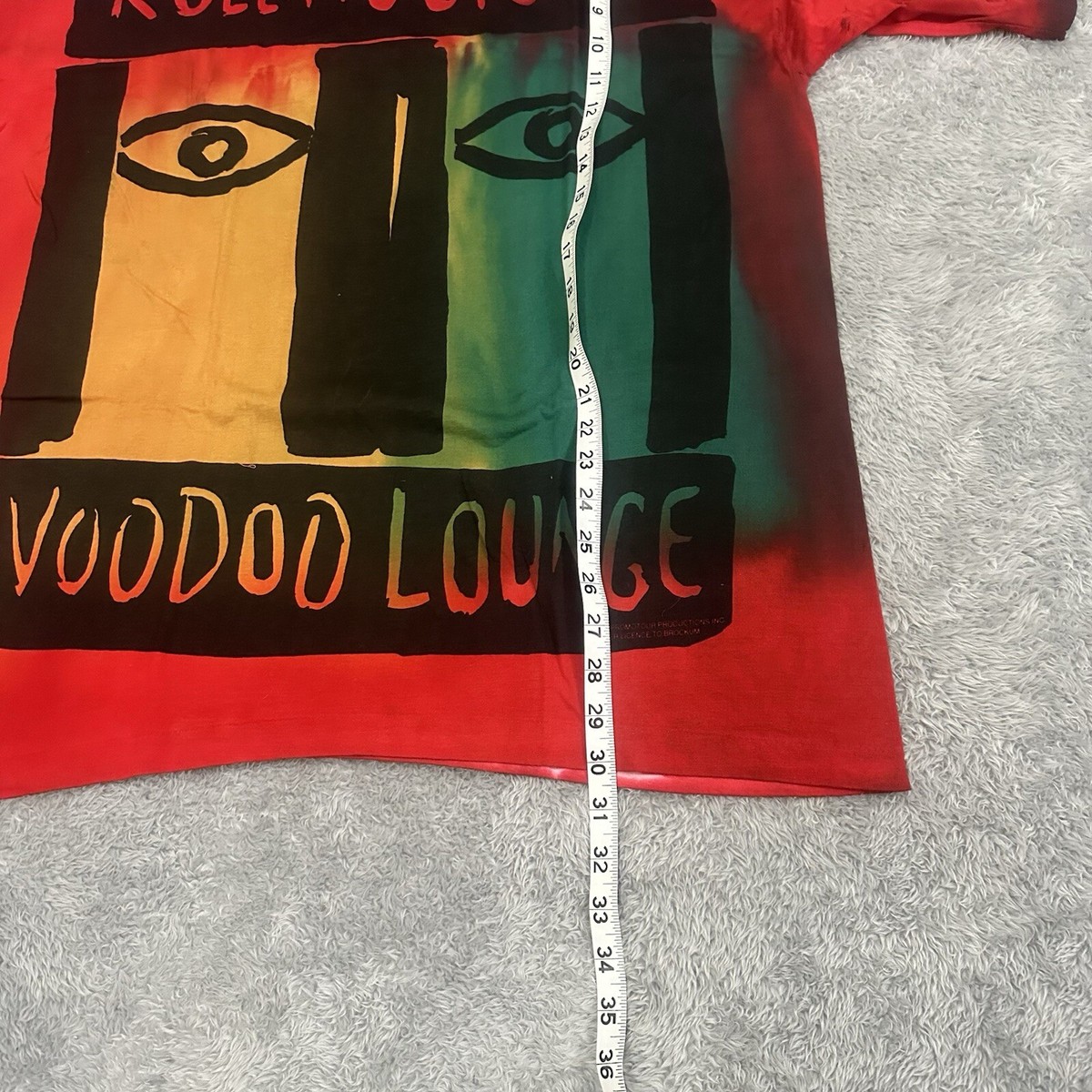 Rolling Stones Voodoo Lounge Tshirt Vintage XXL 1994 Brockum