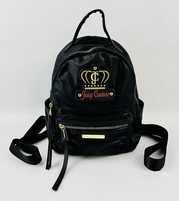Juicy Couture Black and Gold Backpack Juicy Couture No Rules Backpack Black Small Weekender With  main image 3