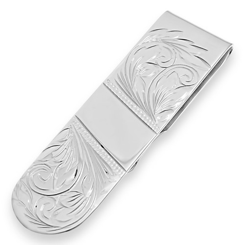 Sterling Silver Slim Engraved Money Clip Made in UK eBay