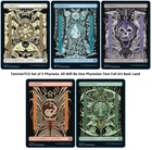 5x Phyrexia All Will Be One Phyrexian Text Full Art Land Magic the Gathering MTG