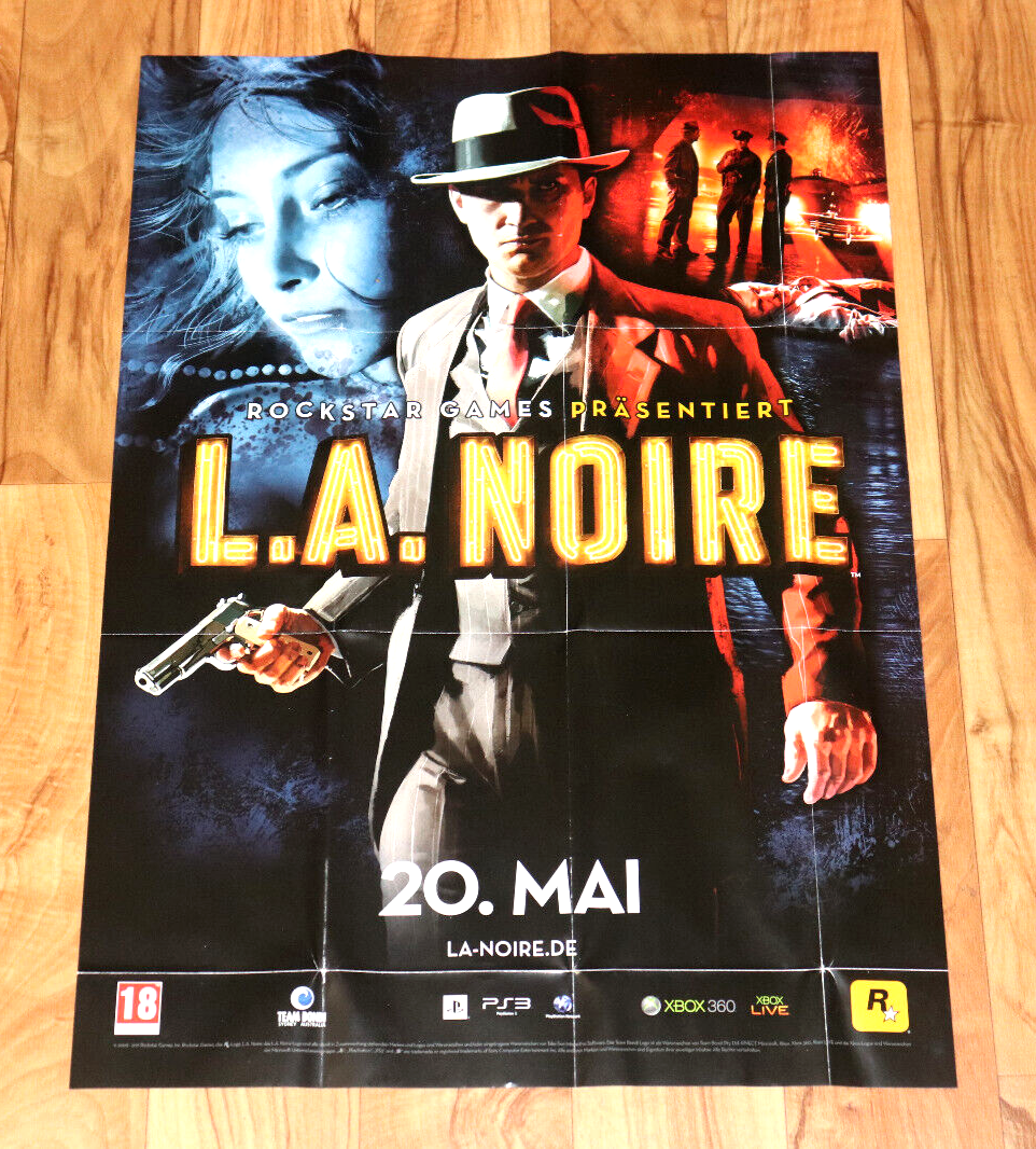 L.A. Noire Very Rare Poster Xbox 360 PS3 59x42cm | eBay