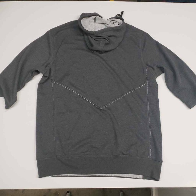 Nike Mens Pullover Hoodie Jacket Gray Dri Fit Kangaroo Pocket 3/4 Sleeve L New | eBay