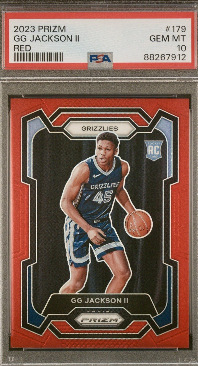 2023 Prizm GG Jackson II Rookie True Red /299 PSA 10 #179