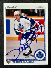DAVE REID RC AUTHENTIC AUTOGRAPH 1990-91 UPPER DECK 90-91 NO 364      91458