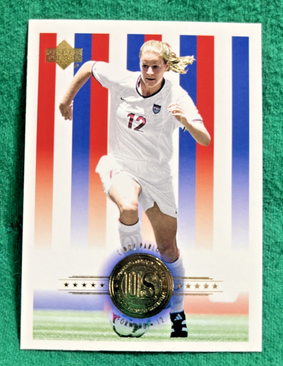 CINDY PARLOW 2000 Upper Deck MLS soccer #93 1999 US WOMEN'S WORLD CUP CHAMPION