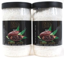 2 Pack Dead Sea Colliction Hemp Cocoa Butter Bath Salt - 28.2 oz each