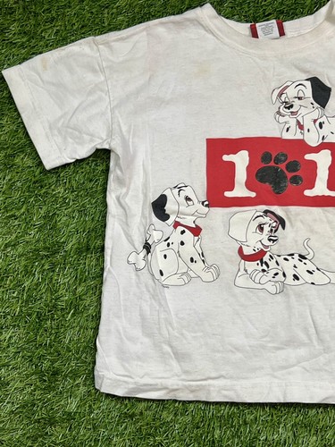 Vintage 90's Walt Disney's 101 Dalmatians Unisex Youth Kids SZ 10-12 AOP T-Shirt - Picture 2 of 11