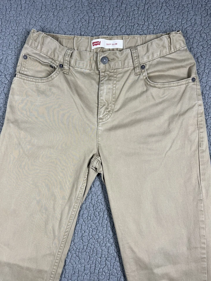 Jeans jeans stretch LEVI'S PERFORMANCE 511 SLIM BOYYS 18 REG bronzeado camelo 29x31 - Imagem 2 de 4