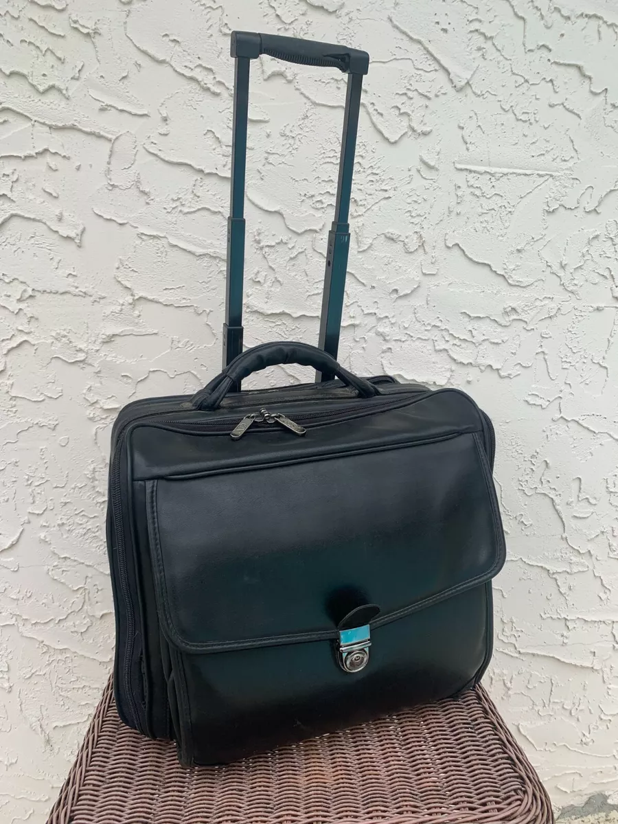 Avenues Briefcase Rolling Luggage Travel Bag Black eBay