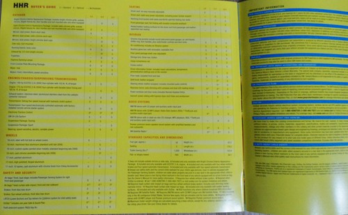 NUOVO GM 07 HHR CONCESSIONARIO AUTO VEICOLO BROCHURE INFORMATIVA - Foto 6 di 7