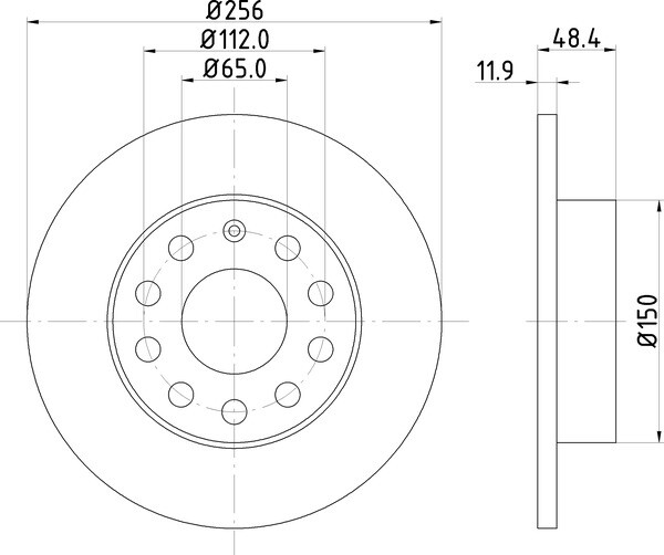 2x Mintex Discs Rear fits VW Caddy 1.9 TDI 4motion Skoda Octavia 2.0 4x4 1.6