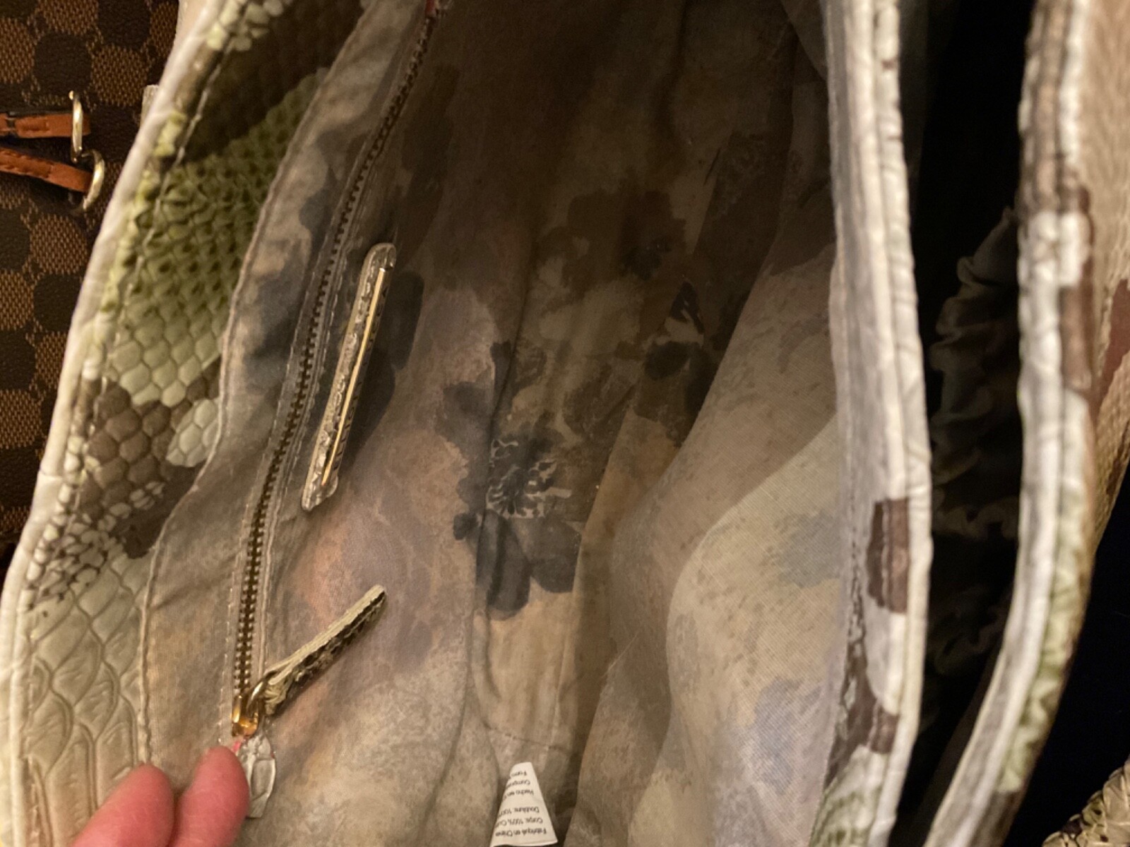 Elliot Luca Snake Print Purse