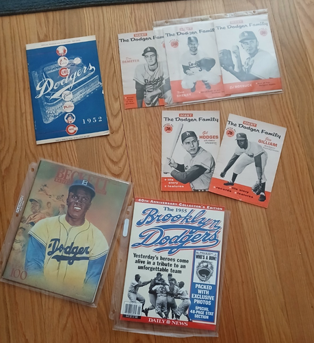 1952 Brooklyn Dodgers Game Program, 5 Meet the dodgers & 40th anniversary issue