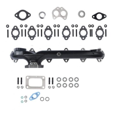 SPOOLOGIC High Flow Exhaust Manifold For 2008-2018 6.7L Cummins 24V Coated