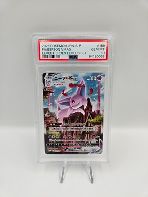 Espeon VMAX alt art 189/S-P Pokemon Card Japanese Eevee Heroes
