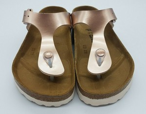 electric metallic copper birkenstock