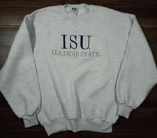 Vtg Mens Medium University of Illinois Sweatshirt Russell Athletic Made In USA