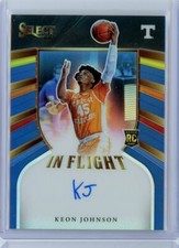 2021-22 Panini Chronicles Select KEON JOHNSON Blue Prizm AUTO RC Rookie 6/49