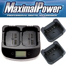 MaximalPower 2-Way Radio Battery Dual Charger for MOTOROLA Radio Batteries