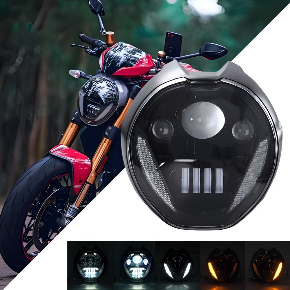 LED Headlight Lamp For Ducati Monster 821 / 1200 / 1200s 2018-2021