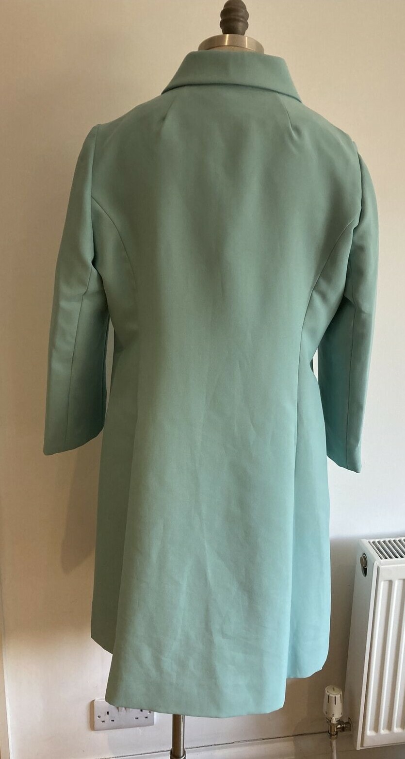 Vintage 1970s Dress Sleeveless Coat & 2nd Coat Wedding/Cocktail 18.5" pit to pit 11