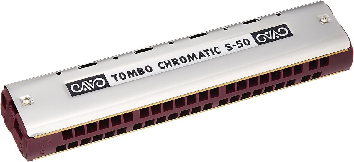 Tombo Dragonfly Chromatic Harmonica 44 Hole Single S-50 Japan for
