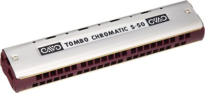 Tombo Dragonfly Chromatic Harmonica 44 Hole Single S-50 Japan for