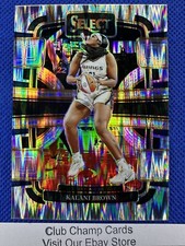 2024 #10 Kalani Brown Panini WNBA Select Concourse Silver Flash Prizm Wings