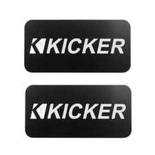 KICKER Speaker Badge Aluminum Emblem Design 76.2mm 3" X38.1mm 1.5" 